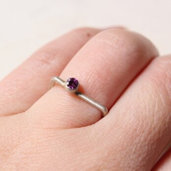 スクエアリング/SV925（アメジスト,ペリドット）