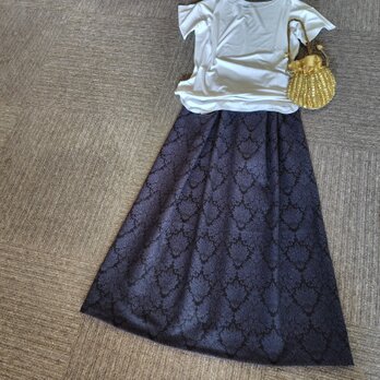 ★～丈89㎝★アラベスク模様★大人おしゃれ★鎌倉スワニーの生地★受注製作★