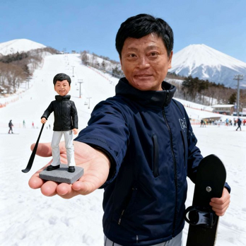 写真から作るオーダーメイド スキー フィギュア｜スキーファン 好きへの特別なギフトにそっくり似顔人形｜ 記念ギフト 記念品