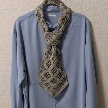 ✳色々な巻き方が楽しめるさんかくがアクセントのコットンリネンのストール✳