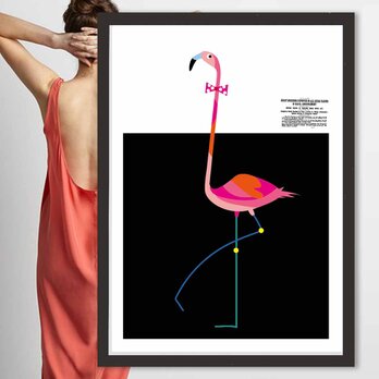 決まらないネクタイ位置　鳥　送料無料 　イラスト　たのしくなるお部屋　ポスター　アートポスター　アートsei検索新着順　3448の画像