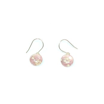 和紙ジュエリー　ピアス・イヤリング　あられ　ゆらり　桜の画像