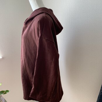 リネンポッケ付きパーカーの画像