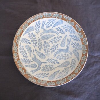 中皿7寸　『Floral Pattern 野あそび』の画像