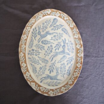 楕円皿　『Floral Pattern 野あそび』の画像