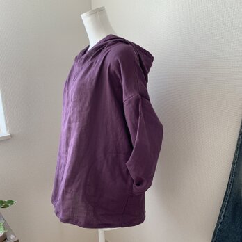ダブルガーゼポッケ付きパーカーの画像
