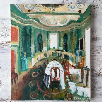 50×61㎝「異国の部屋　３」F12・原画・油彩の画像