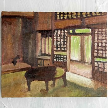 22×27㎝「　静かな生活　20254」油彩・原画・F3の画像