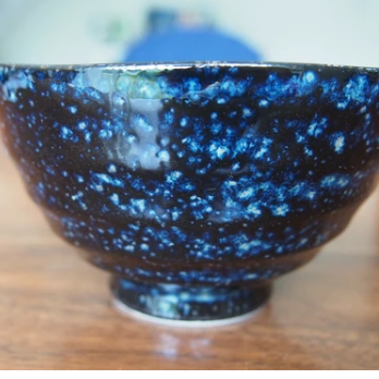 ◆新品◆ 美濃焼　星空波形茶碗　【紙箱】　1個のサイズ：直径：11.5cm  高さ：6.5cm  深さ：5.5cmの画像