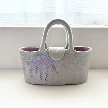 羊毛刺繍フェルトバック/ 藤ゆらりの画像