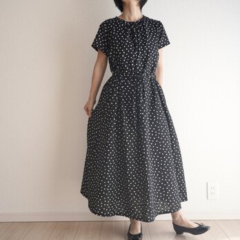 水玉ガーゼのワンピース　半袖　 NO.255の画像
