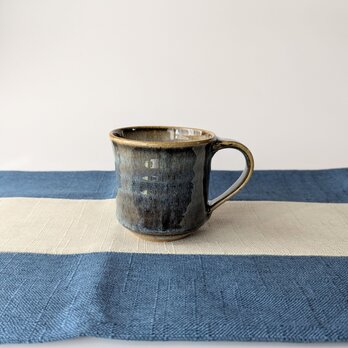 淡いブルーのやさしいマグカップ　【手仕事　民藝　和　陶器】の画像