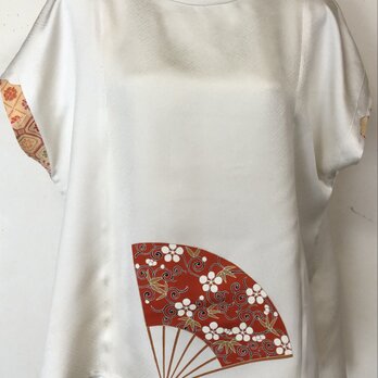 ８２０６　着物で作ったベストの画像