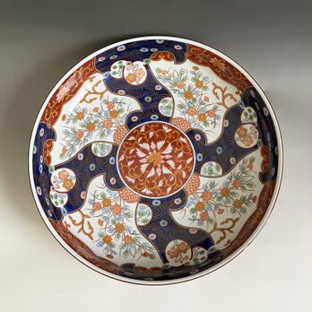美濃焼　前畑陶器　庫山窯　色絵深皿　　直径30ｃｍ　　yk274の画像