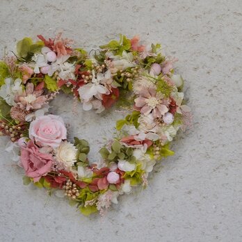 ふんわりハートwreathの画像