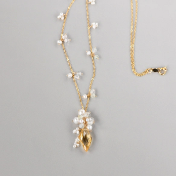 Lueur Soleil – necklace （リュール・ソレイユ ネックレス） 〜太陽のきらめき〜シトリンネックレスの画像