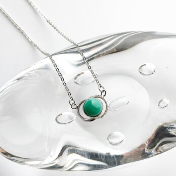二ツ輪【Jade】 七宝焼ペンダント 純銀張七宝の画像