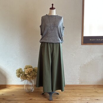 コットンナイロン　「オリーブ」90cm丈の画像