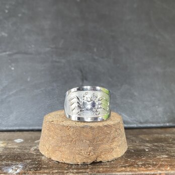 ハンドメイドリングno.147 シルバーアクセサリー　スプーンリング　手作り指輪の画像