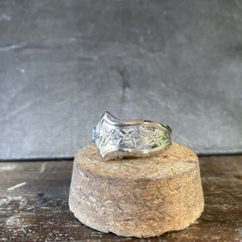 ハンドメイドリングno.149 シルバーアクセサリー　スプーンリング　手作り指輪の画像
