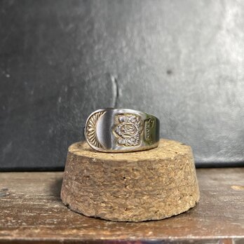 ハンドメイドリングno.150 シルバーアクセサリー　スプーンリング　手作り指輪の画像