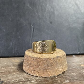 ハンドメイドリングno.150 シルバーアクセサリー　スプーンリング　手作り指輪の画像