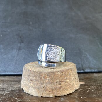 ハンドメイドリングno.151 シルバーアクセサリー　スプーンリング　手作り指輪の画像