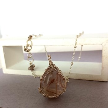 mineral necklace(ルチルクォーツ）の画像