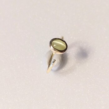 Ｋ10 　 クリソベリルキャッツアイのリング　の画像