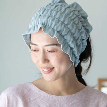 幅広ヘアーバンド Organic Cotton 3重ガーゼ【ジュニパーベリー染】の画像