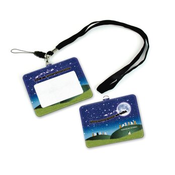 IDケース/IDカードホルダー/パスケース【ほのぼのにゃんこ銀河鉄道】（名入れ可）の画像