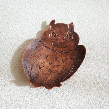 茶匙　ワシミミズク　銅の画像