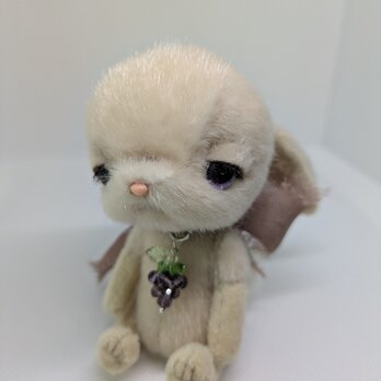 ぬいぐるみ☆ヴィンテージ風うさぎさん☆べージュ☆の画像