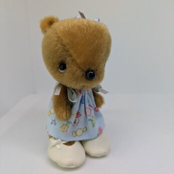 ぬいぐるみ☆おめかしくまさん☆ブラウンの画像