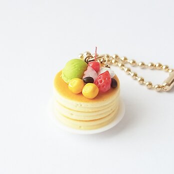 和風パンケーキのキーホルダーの画像