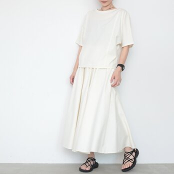 初夏のお試しセット：awesome tops × 2way FAB skirt / off whiteの画像