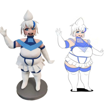 名入れ アニメ 漫画 キャラ ドール❤写真入り イラスト 人形 フィギュア❤オーダー 3Dモデル❤アニメグッズ 彼氏、彼女、友達の画像