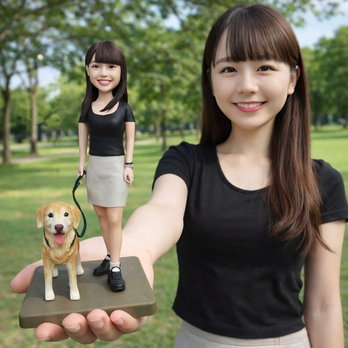 写真から作るオーダーメイドフィギュア｜そっくり似顔人形｜彼女・妻への世界に一つのギフト｜女性向け誕生日・記念日プレゼント 可愛い