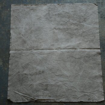 コーヒー染め大判布　平織帆布　93×104cm ＜B＞の画像
