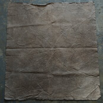 コーヒー染め大判布　平織帆布　92×100cm ＜C＞の画像
