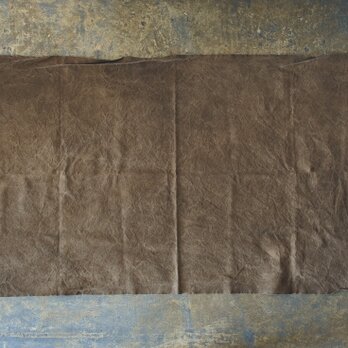 コーヒー染め大判布　平織帆布　91×178cm ＜L＞の画像