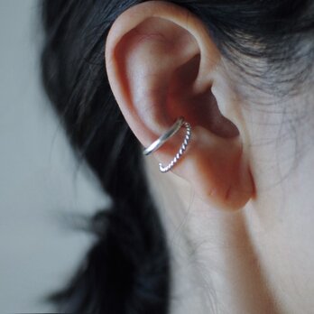 Ｗ Ear cuff　silver925の画像