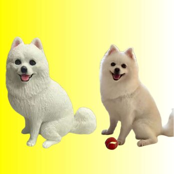 【受注作製】ペットギフト うちの子 写真入り 犬人形 フィギュア、名入れ 愛犬 肖像画 似顔絵❤ペットロス、誕生日、記念日の画像