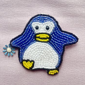 ペンギンのブローチの画像