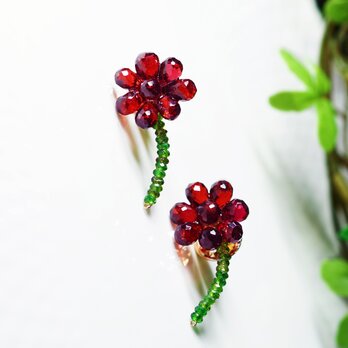 宝石によるカーネーションのブローチ　～Carnation's broochの画像