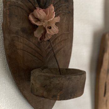 創作花『茎の長いベージュピンクの薔薇』suMire-bouquetの画像