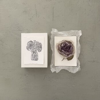 suMire-bouquet布花コサージュ『Grayish purple！』の画像