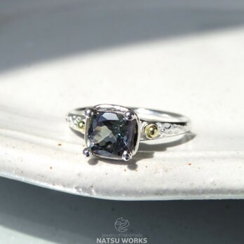 タンザナイト リング / unheated Tanzanite with 18k balls Ringの画像