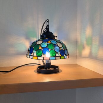 LEDライト【ふぞろいドット】ステンドグラスの画像