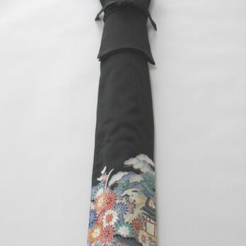 矢筒袋　黒留　友禅染の画像